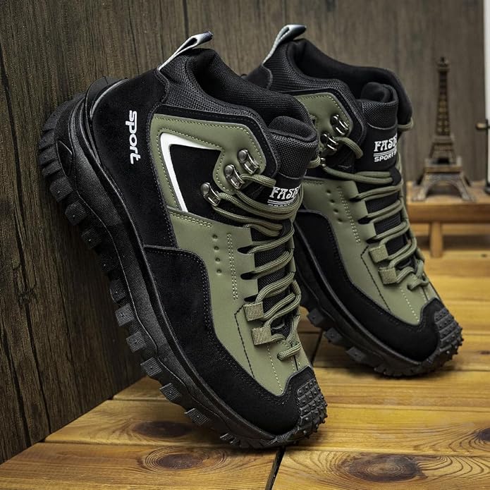 Mens Outdoor Hiking Boots Work Boots-Waterproof
