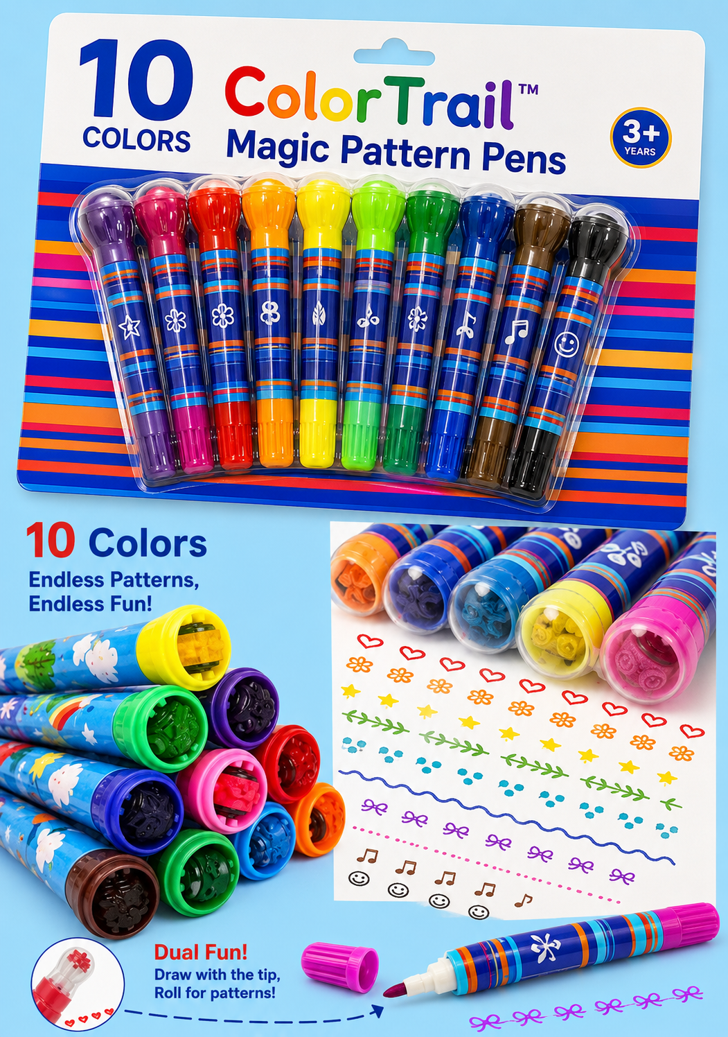 ColorTrail™ Magic Pattern Pens