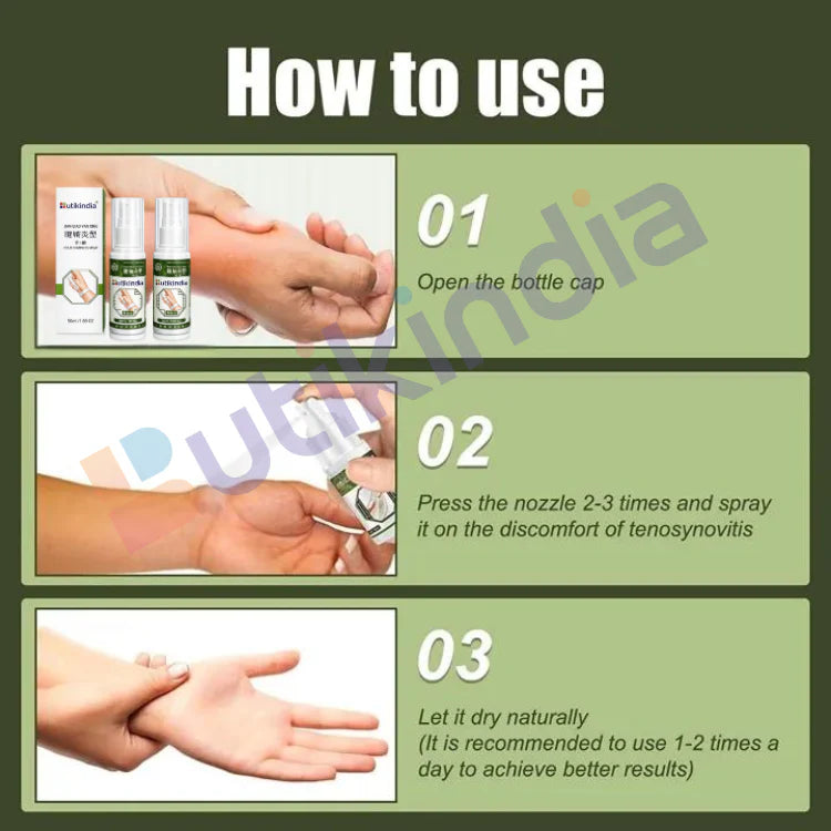 Fast Acting Tenosynovitis & Heel Pain Spray – Joint, Muscle & Finger Relief | BUY 1 GET 1 FREE Offer
