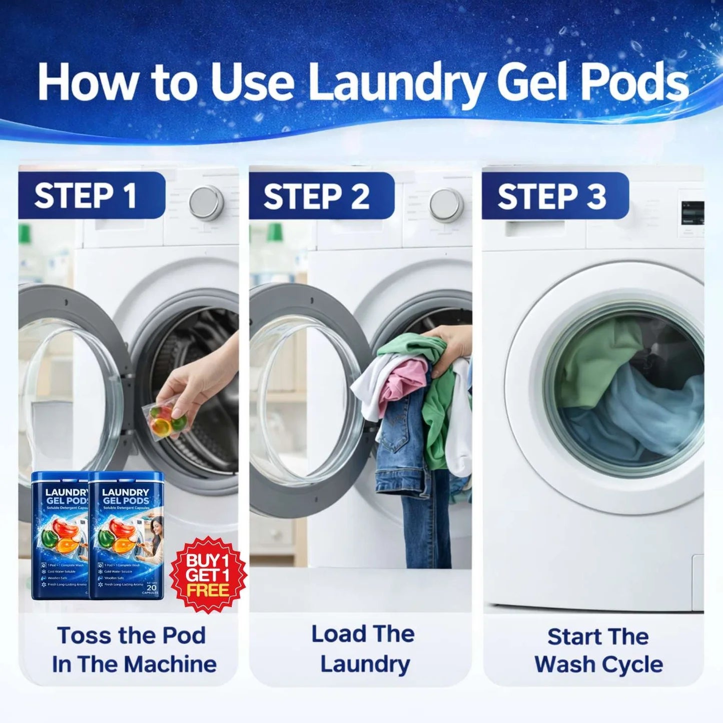 Laundry Enzyme Active Stain Remover | BUY 1 GET 1 FREE