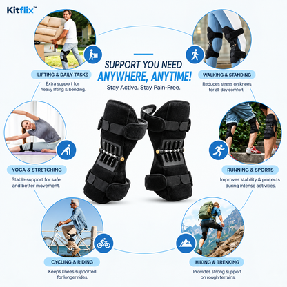 Kitflix™ KneeFlex Pro | Advanced Knee Support & Stability Brace (1 Pair)