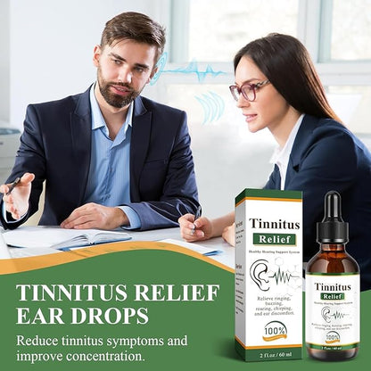 Tinnitus Relief Drops-Ringing,Buzzing & Ear Discomfort–Natural Ear Oil – 60ml (Pack Of 2)