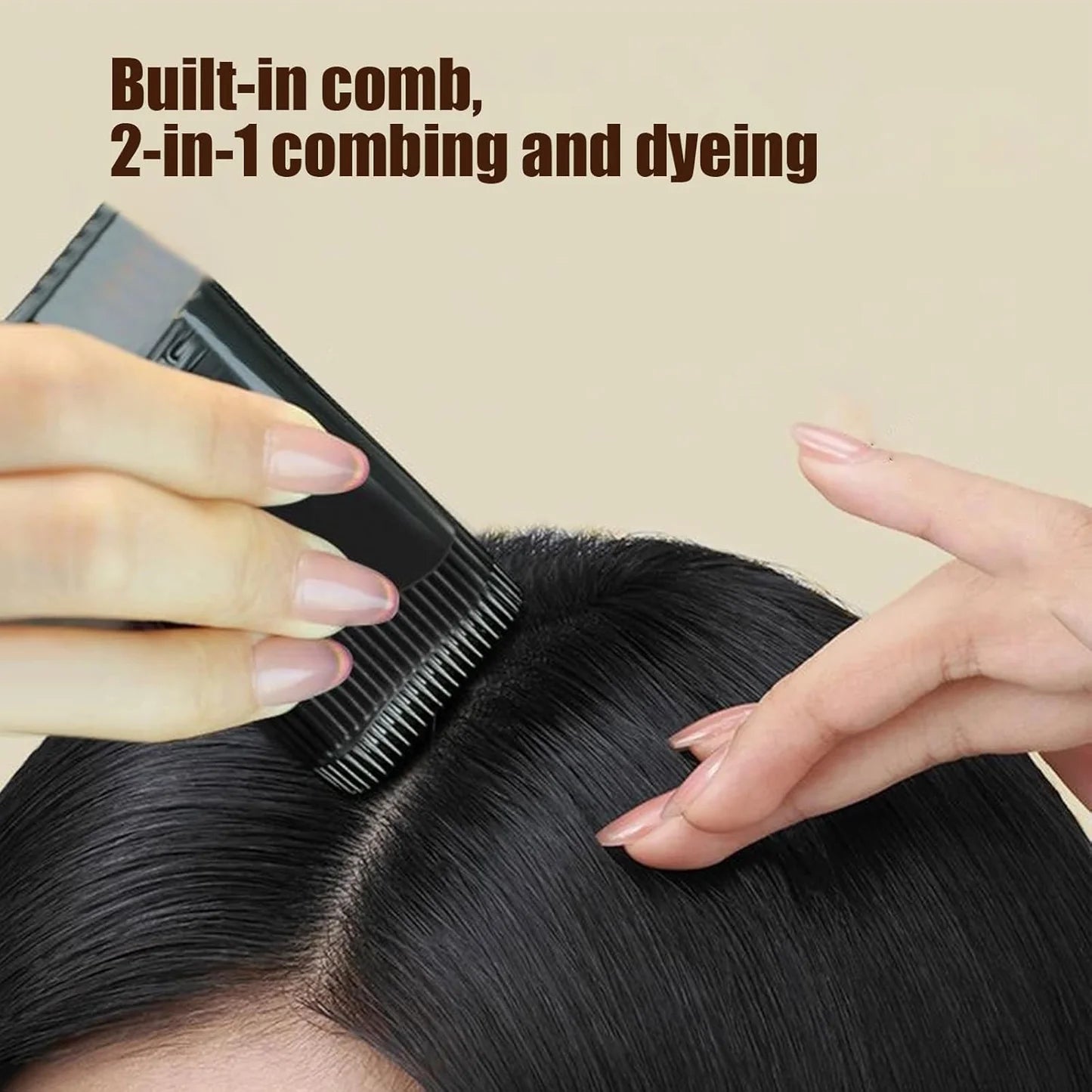 New Hair Color Comb Stick Black | Waterproof & Sweat-Proof