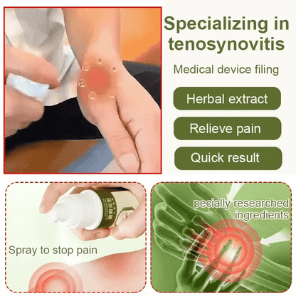 Fast Acting Tenosynovitis & Heel Pain Spray – Joint, Muscle & Finger Relief | BUY 1 GET 1 FREE Offer