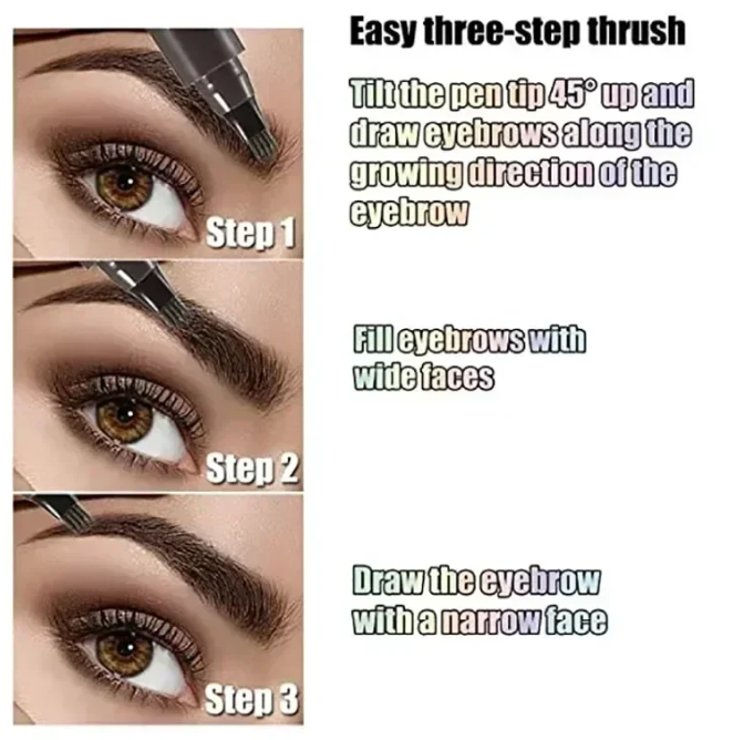Waterproof 4 Points Long Lasting Eyebrow Pen - BUY 1 GET 1 FREE