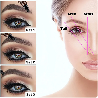 Waterproof 4 Points Long Lasting Eyebrow Pen - BUY 1 GET 1 FREE