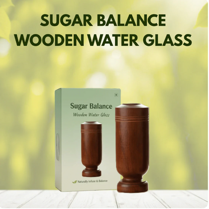 Kitflix Sugar Balance Wooden Water Glass