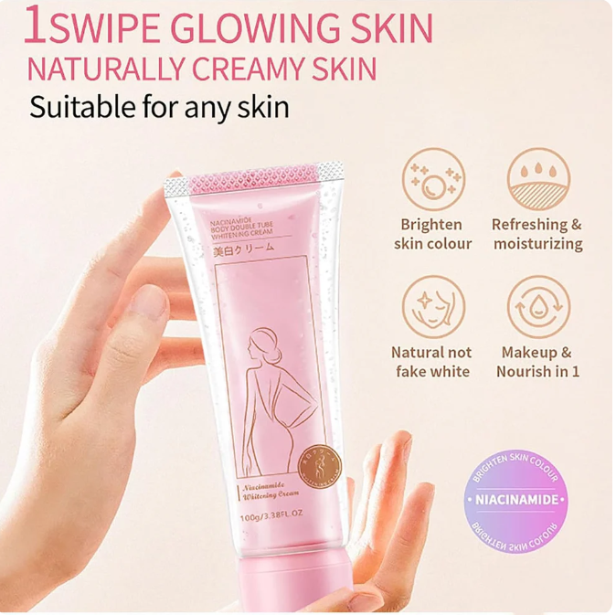 Niacinamide Body Double Tube Whitening Cream 100grams
