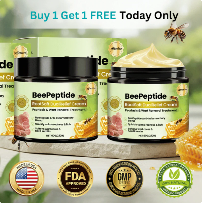 ✅Kitflix® BeePeptide RootSoft DualRelief Cream⚕️ ( Buy 1 Get 1 Free)