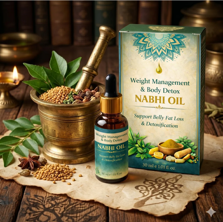 Weight Management and Body Detox Nabhi Oil Pack of 2