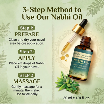 Weight Management and Body Detox Nabhi Oil Pack of 2