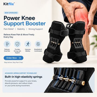 Kitflix™ KneeFlex Pro | Advanced Knee Support & Stability Brace (1 Pair)