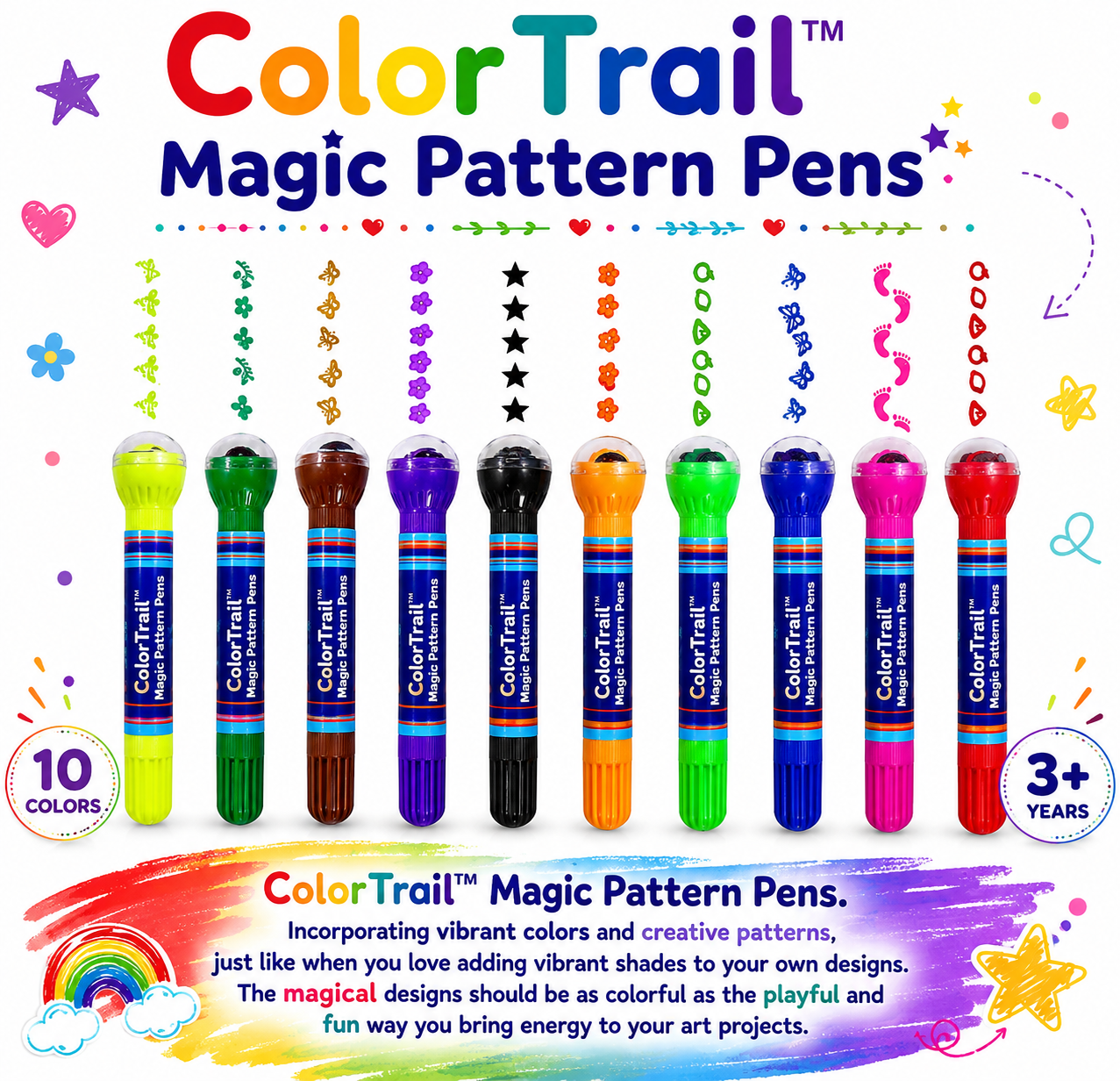 ColorTrail™ Magic Pattern Pens