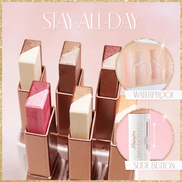 6 Pcs Instant Glow 2-in-1 Eyeshadow Stick, Perfect Makeup
