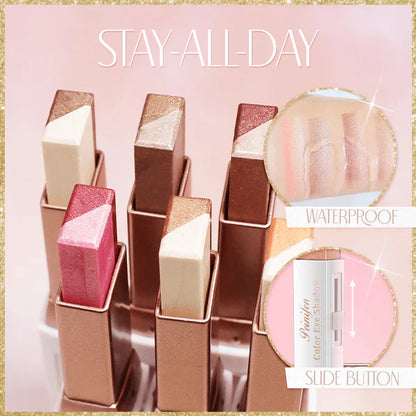 6 Pcs Instant Glow 2-in-1 Eyeshadow Stick, Perfect Makeup